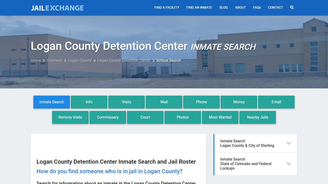 Logan County Detention Center Inmate Search - Jail Exchange
